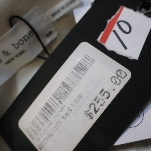 NWT Womens Rag & Bone Cream Button Down Shirt S - Picture 7 of 7